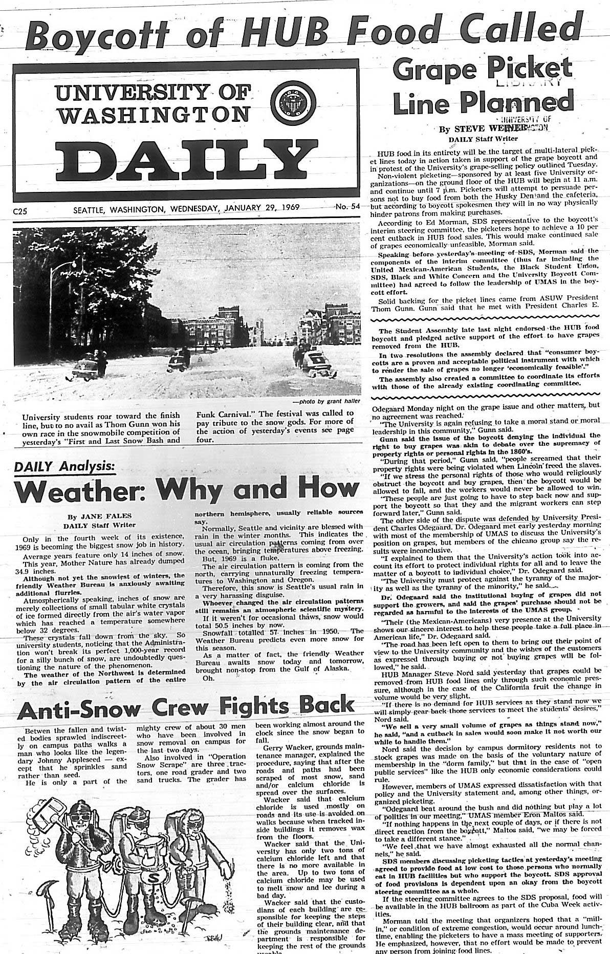 Farmworkers and Grape Boycott News Coverage Seattle Civil Rights and